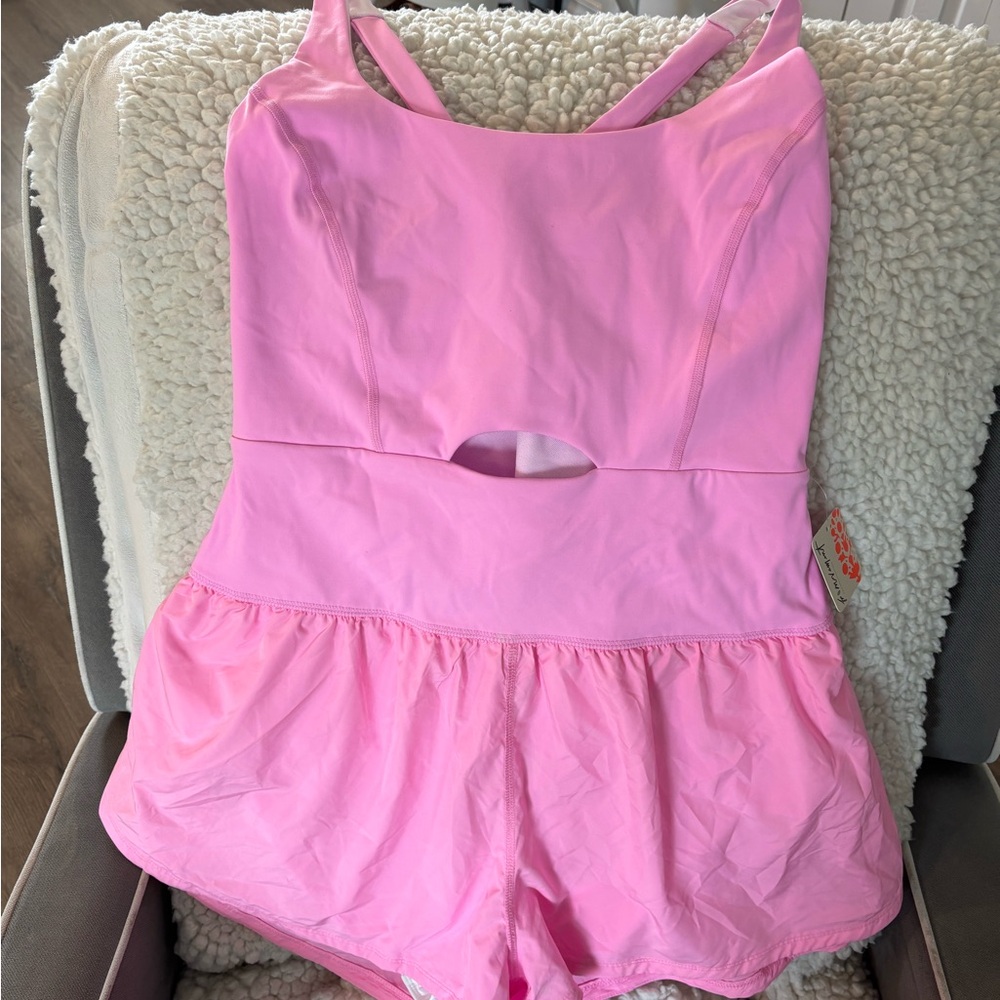 Vibrant Pink Free People Movement romper